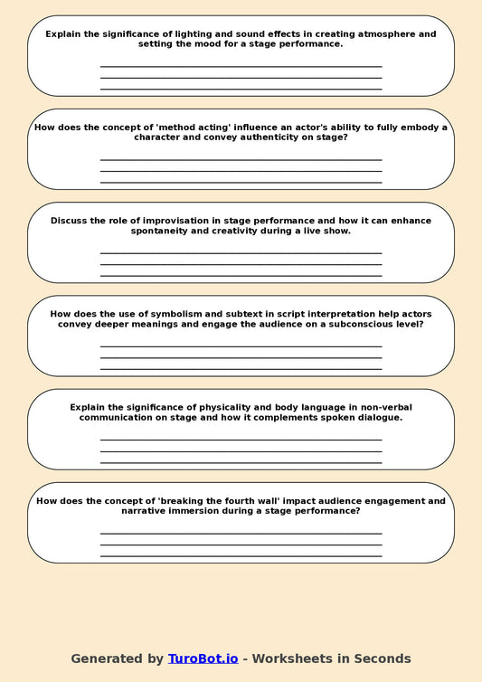 Drama - Year 9 - Stage Performance
