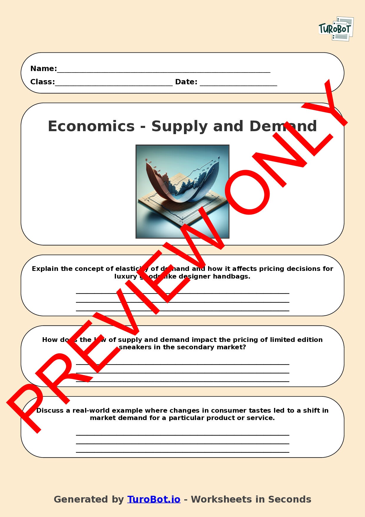 Economics - Year 10 - Supply and Demand