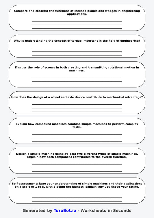 Engineering - Year 6 - Simple Machines