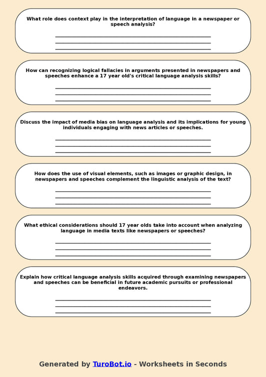 English - Year 12 - Critical Language Analysis