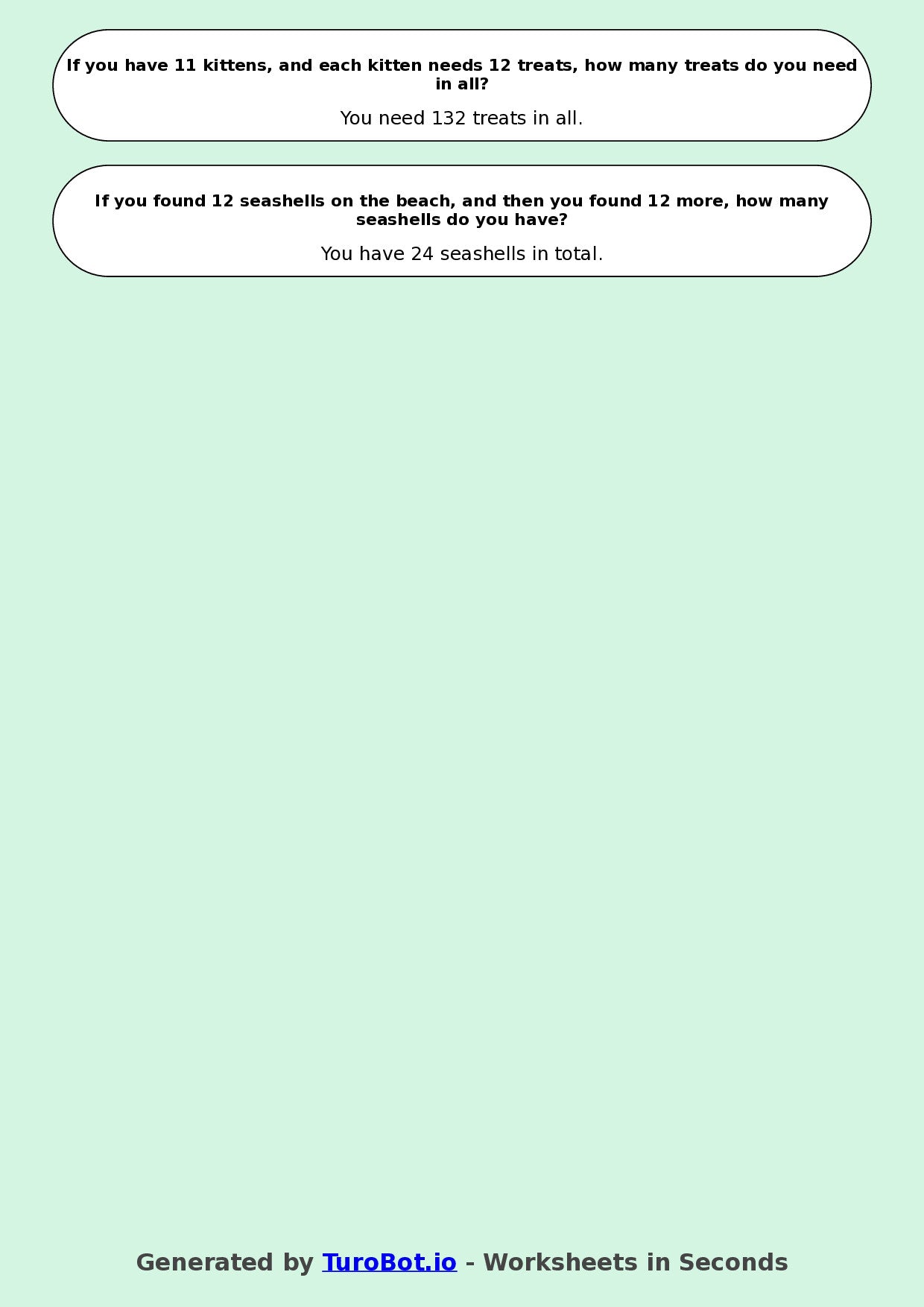 Math - Multiplication - Year 3 - Multiply by 12