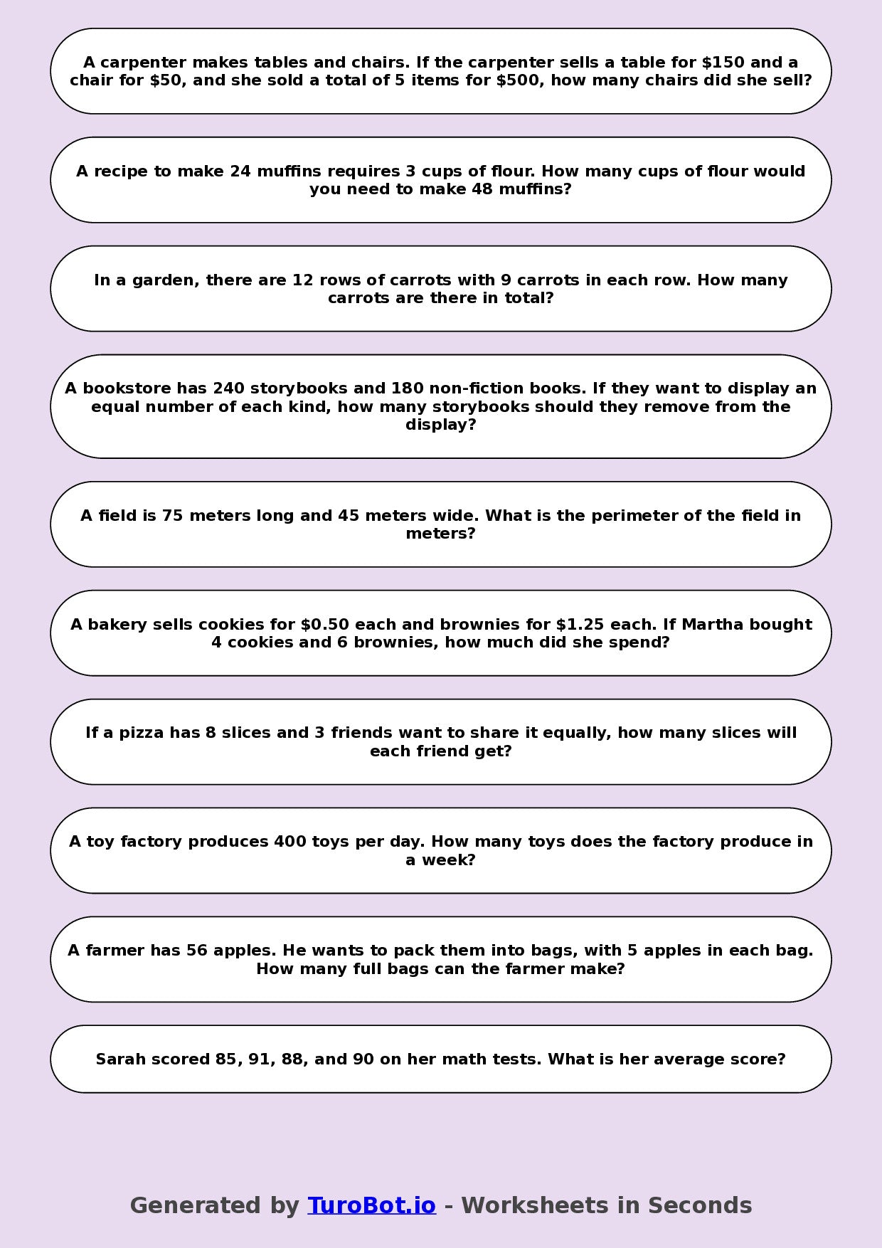 Math - Year 8 - Practical math