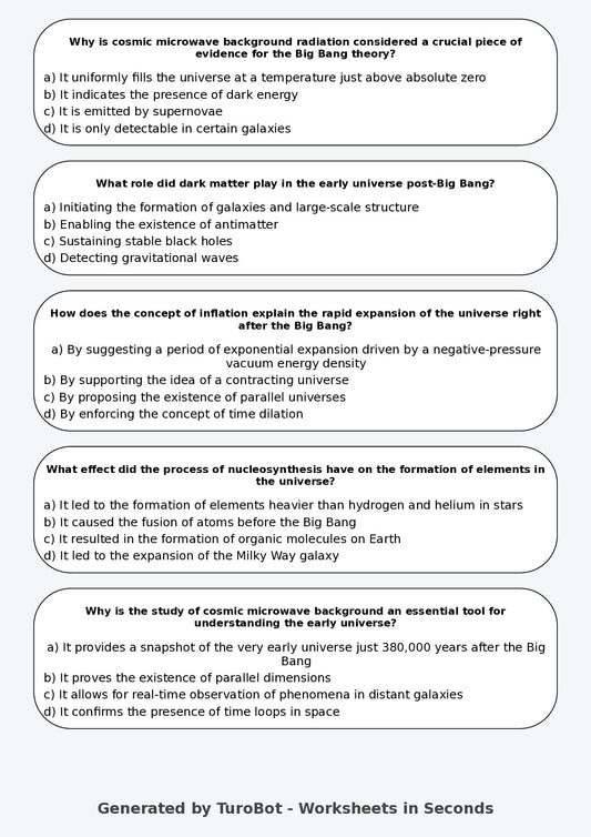 Science - Year 9 - Big Bang
