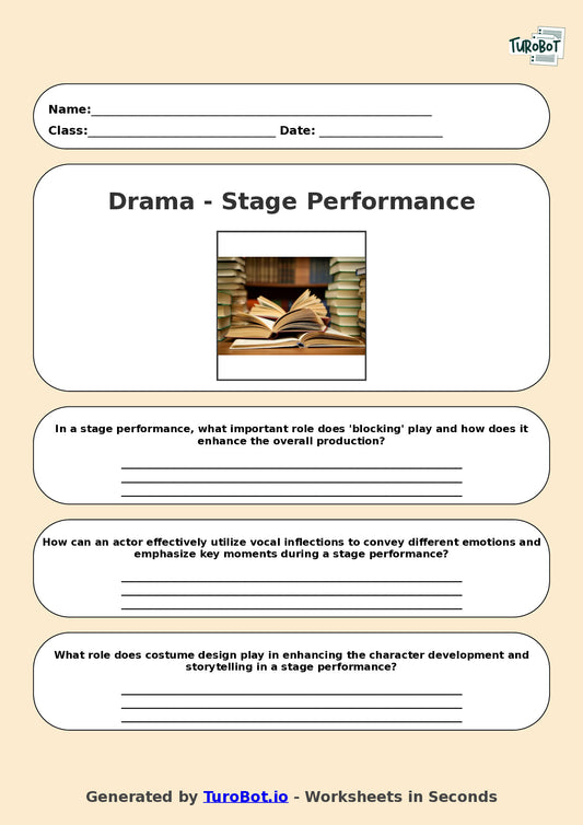 Drama - Year 9 - Stage Performance