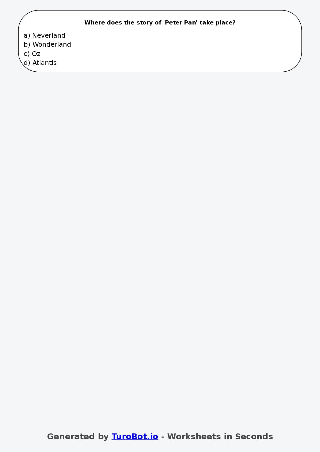 Year 3 English Multiple Choice Worksheet – Understanding Characters in Stories