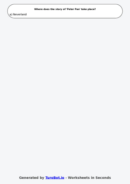 Year 3 English Multiple Choice Worksheet – Understanding Characters in Stories