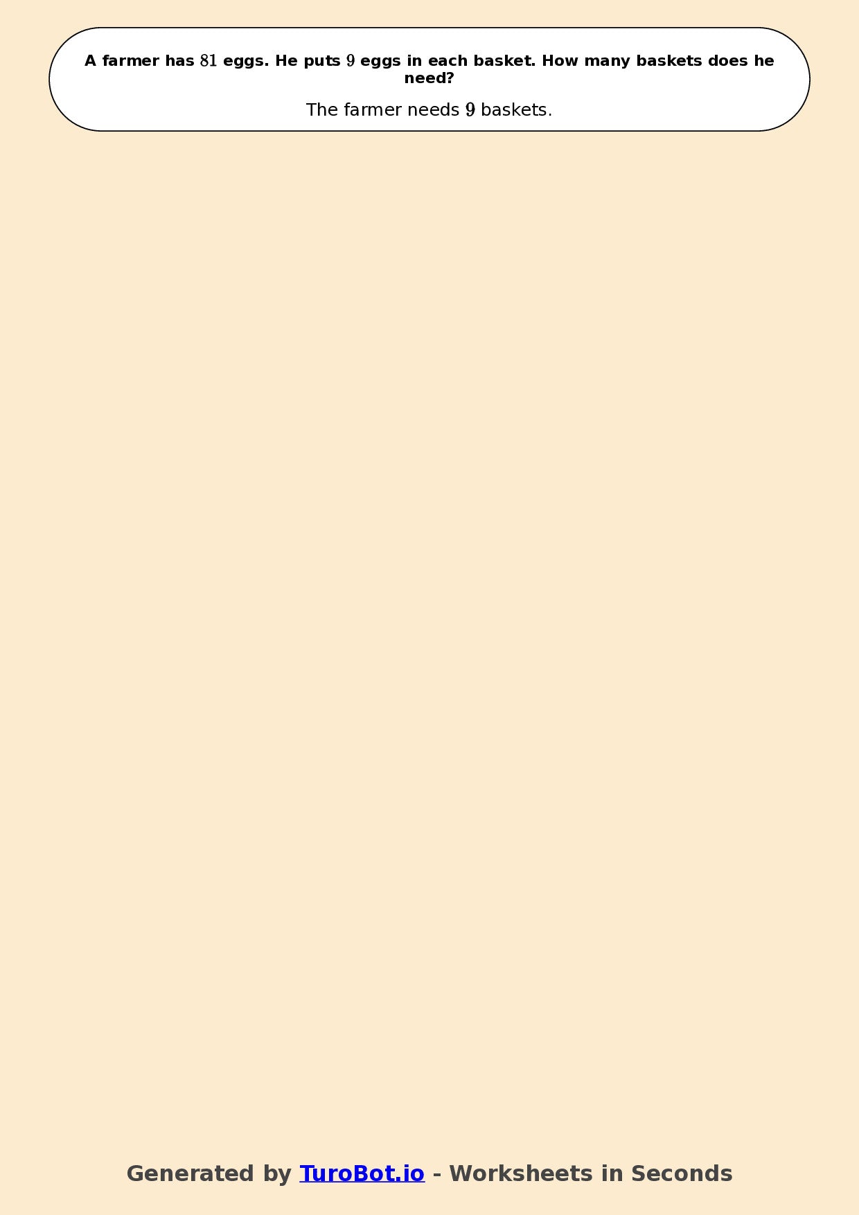 Math - Division - Year 3 - Challenge Mixed Division Facts