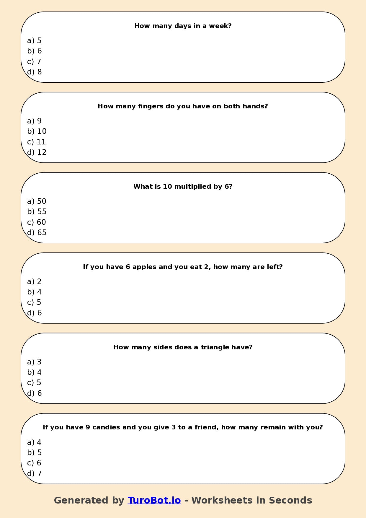 Math - Multiplication - Year 3 - Multiply by 6