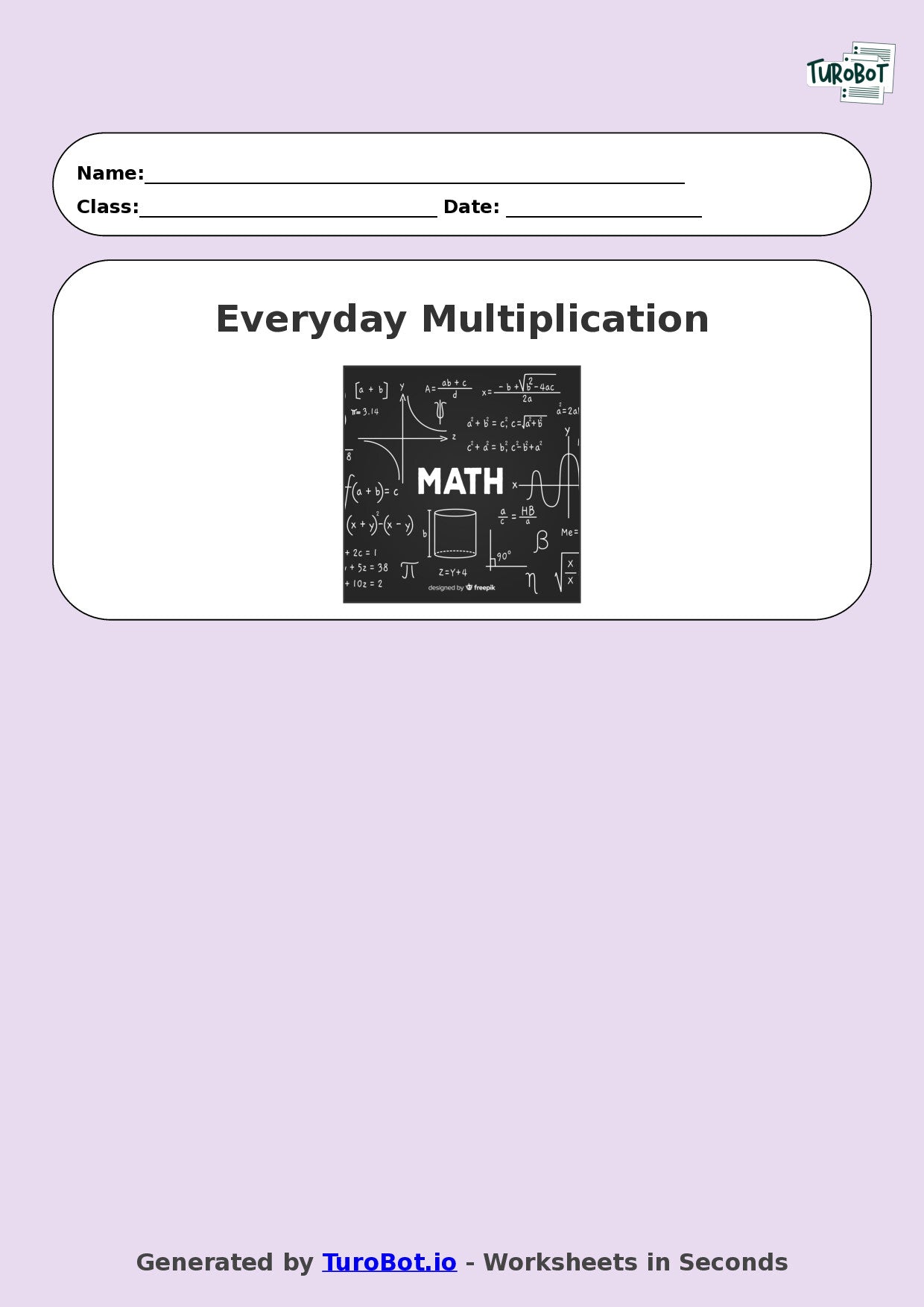 Math - Multiplication - Year 3 - Word Problems Everyday Multiplication