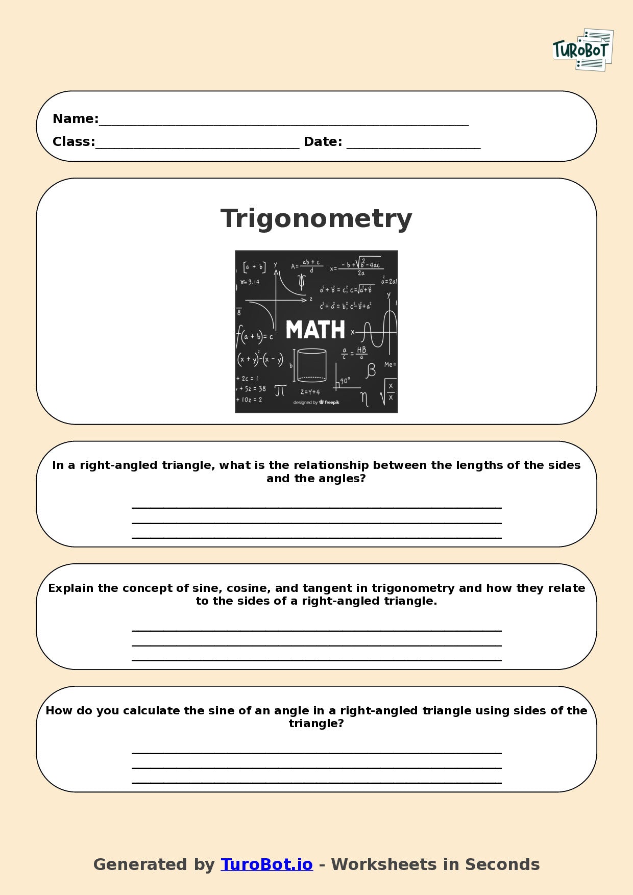 Math - Year 10 - Trigonometry