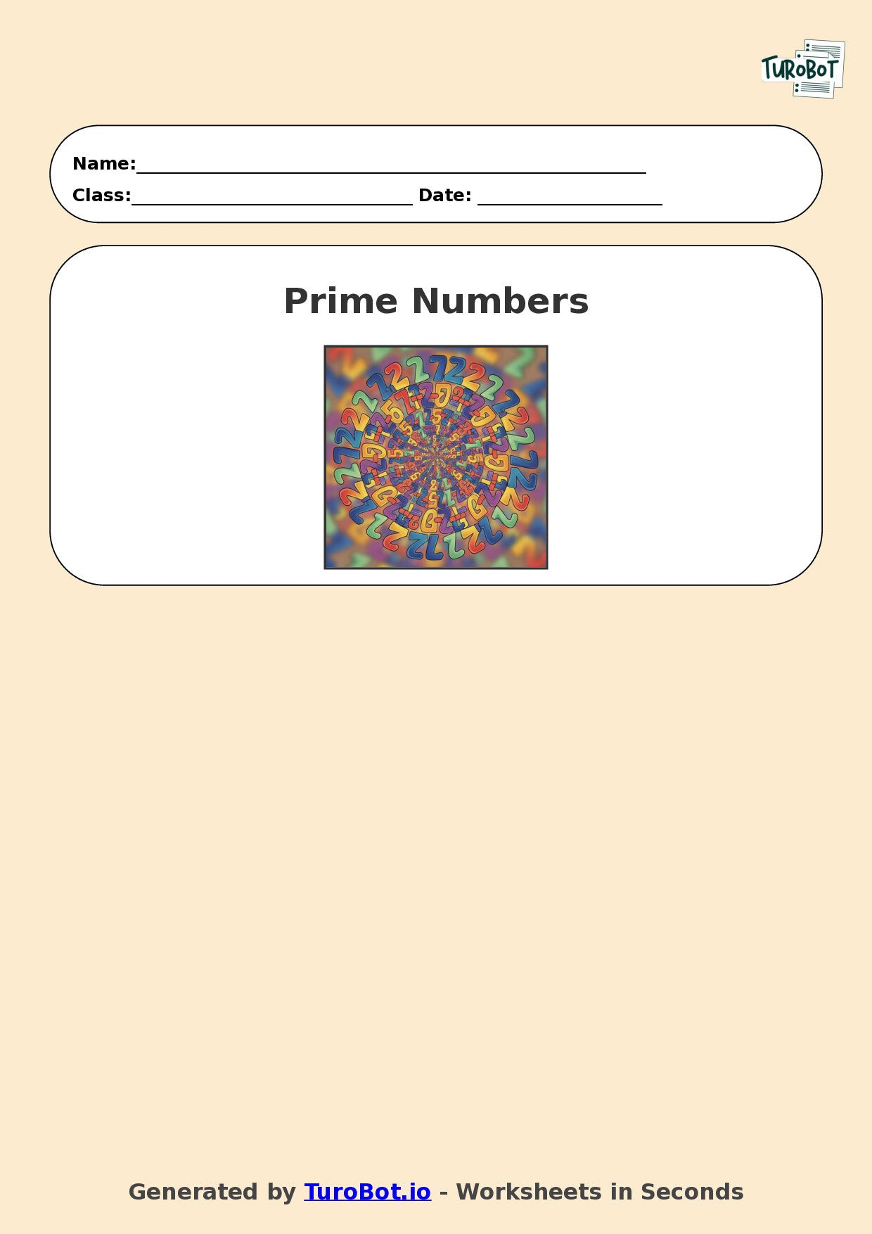 Year 6 Math Worksheet – Prime Numbers 2