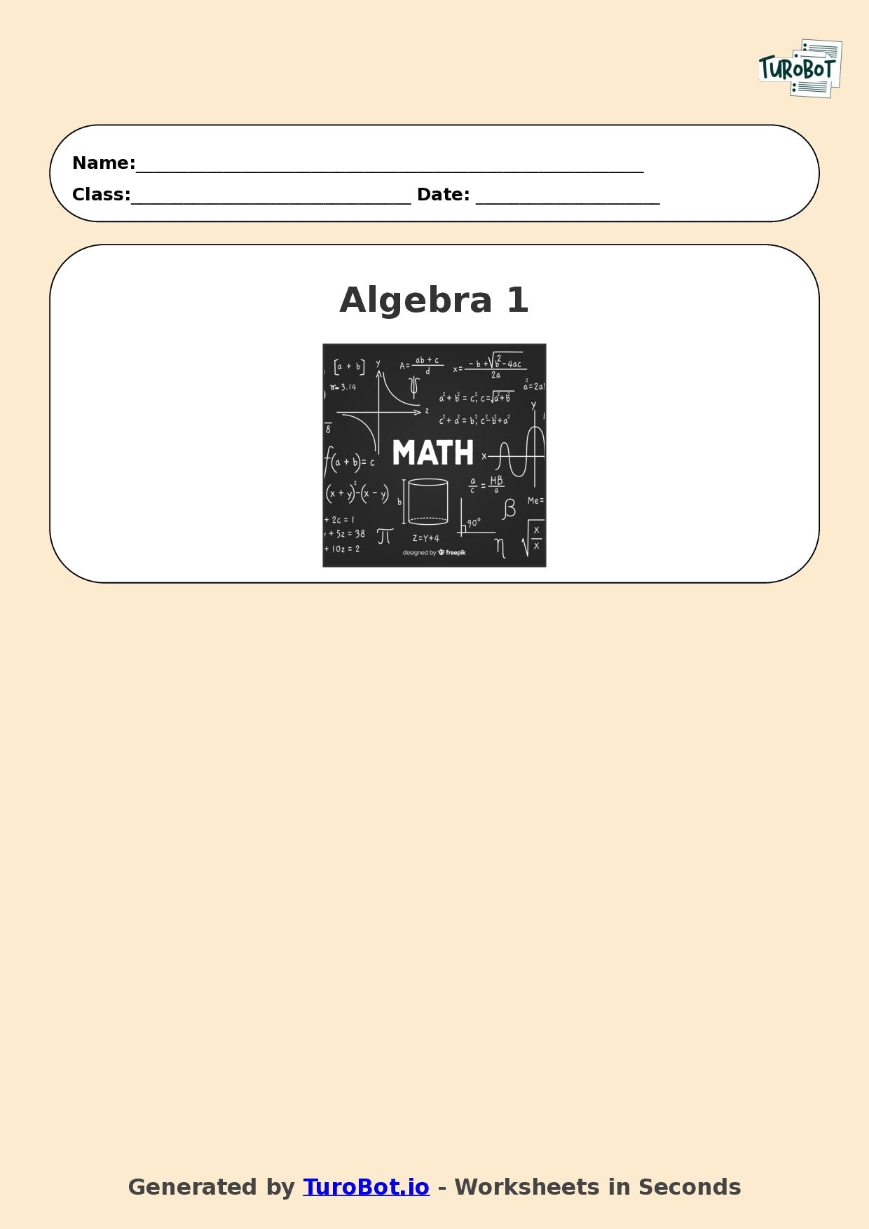 Math - Year 7 - Algebra 1