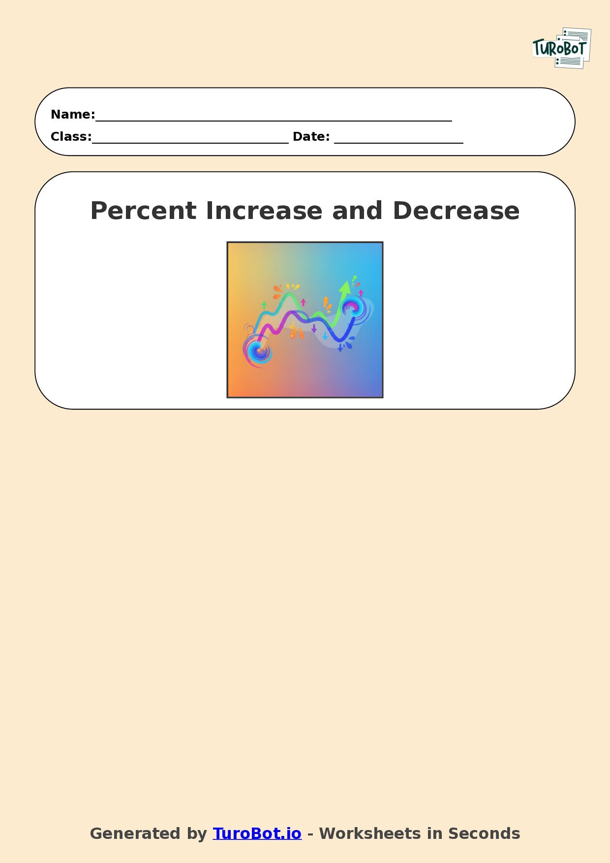 Year 7 Math Worksheet – Percent Increase and Decrease