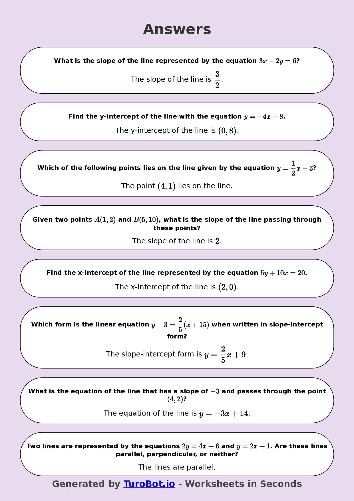 Year 8 Math Worksheet – Coordinates and Linear Graphs