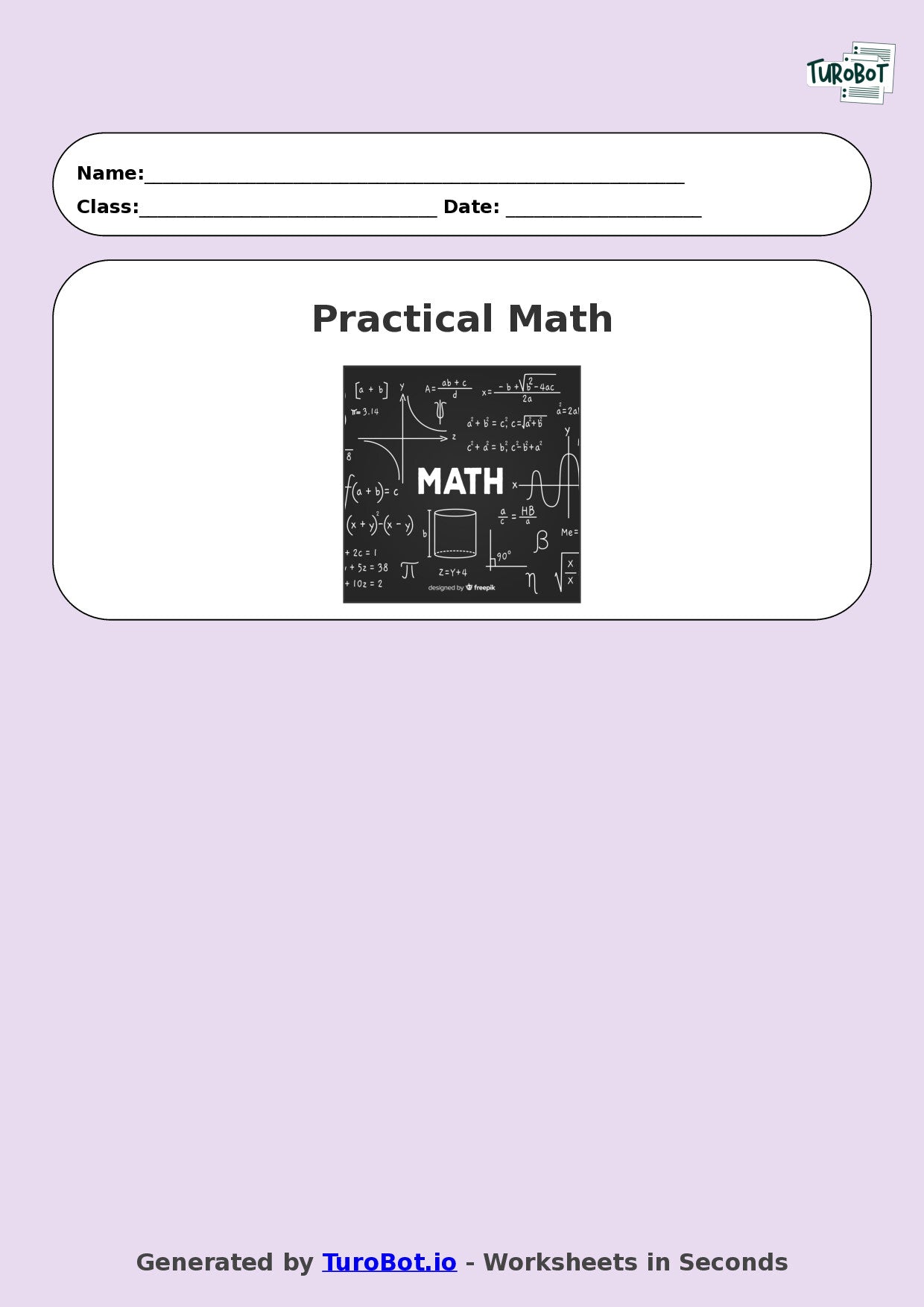 Math - Year 8 - Practical math