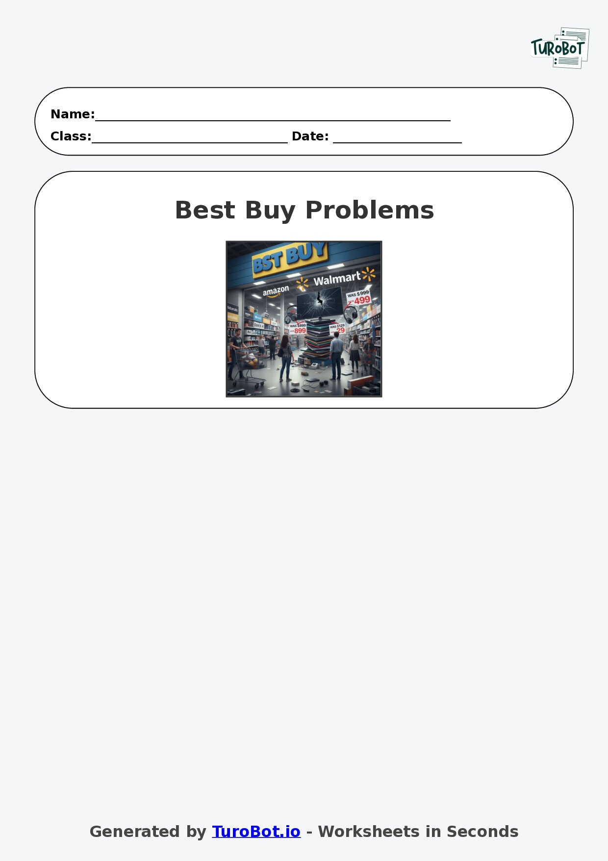 Year 9 Math Worksheet – Best Buy Problems