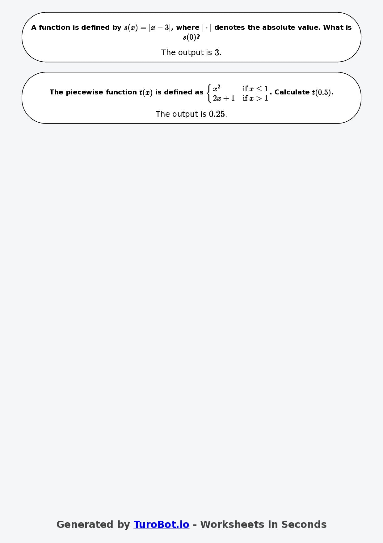 Year 9 Math Worksheet – Input and Output Tables 2