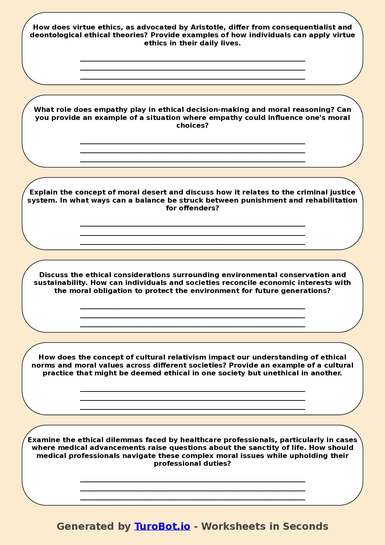 Philosophy - Year 12 - Ethics and Morality