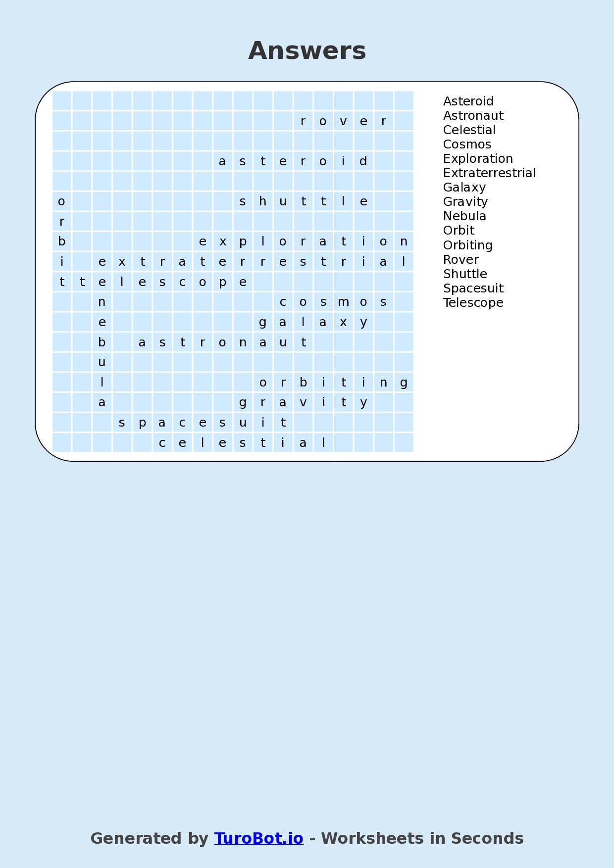 Vocabulary - Year 4 - Find a Word - Space Exploration – Free Find a Word Worksheet