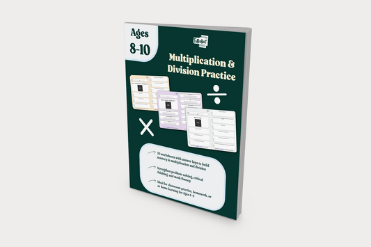 Grade 3 Multiplication and Division Workbook for Ages 8 - 10